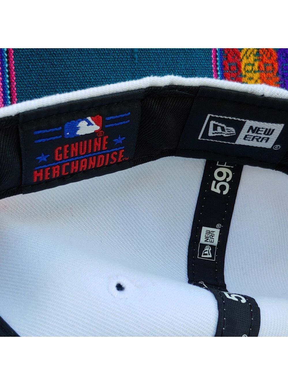 New Era Dodgers 59FIFTY Low Profile 7 3/4 Baseball Cap White Gray and Blue Logo - Picture 10 of 15